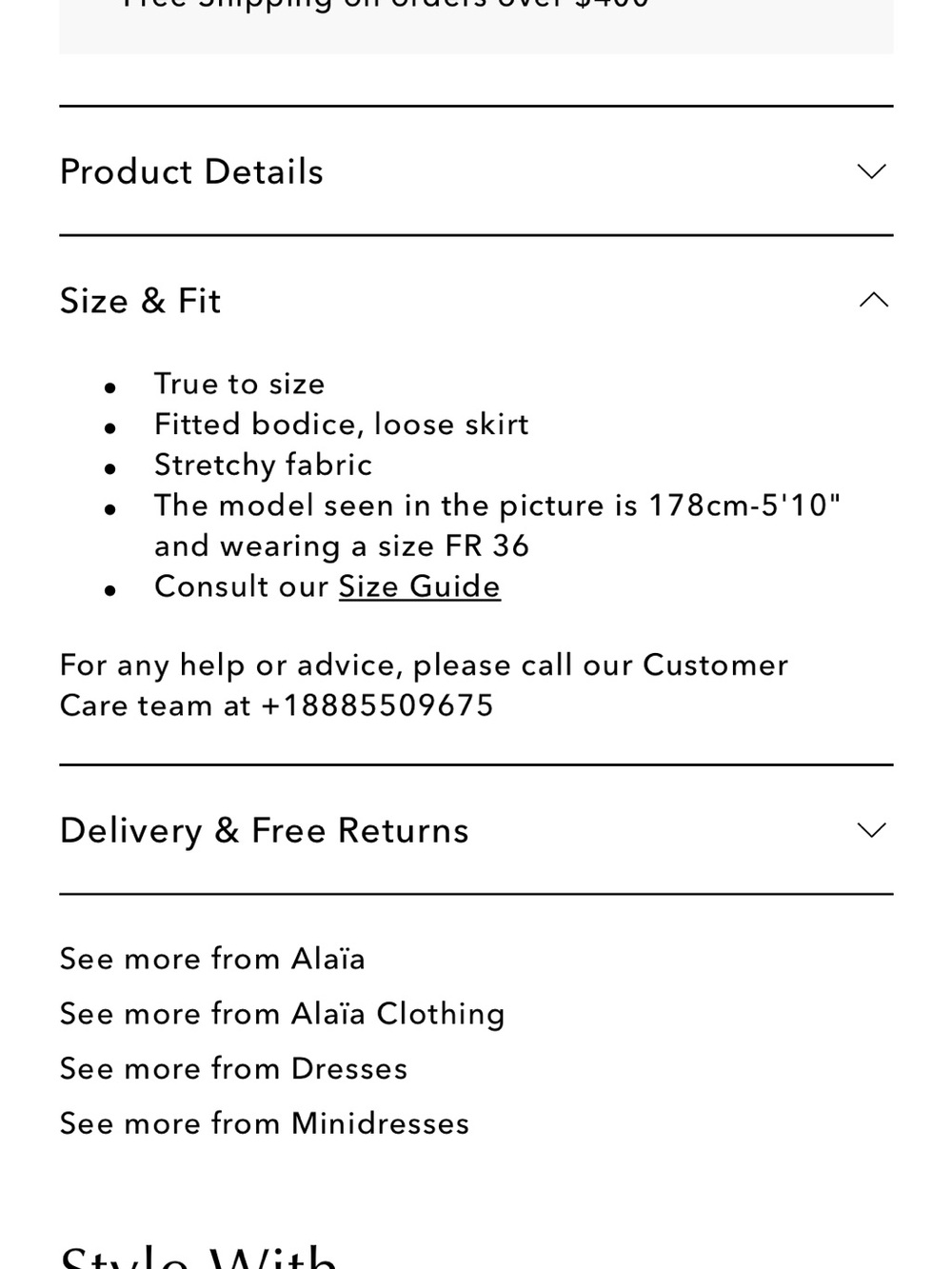Alaïa Long-Sleeved Crinoline Dress - Picture 11 of 11